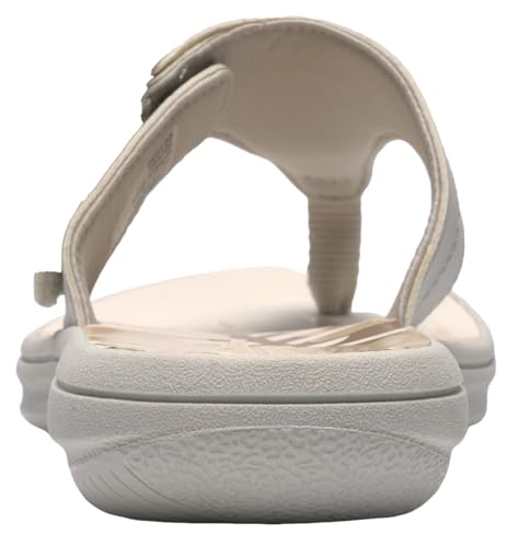 Clarks Clarks Women's Breeze Cove Cloudsteppers Flip-Flop, Off White, 9