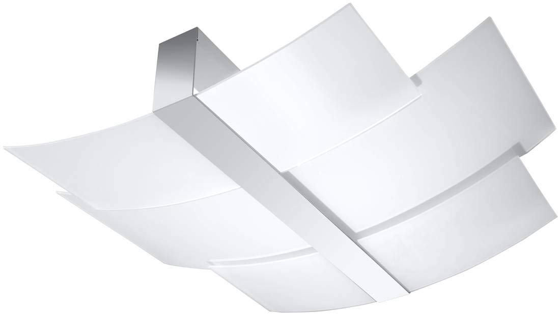 Plafonnier SOLLUX Celia spot de plafond blanc et chrome