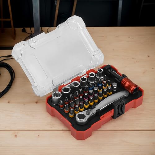 Jeu de tournevis à cliquet avec embouts magnétiques interchangeables multi-usage - 4