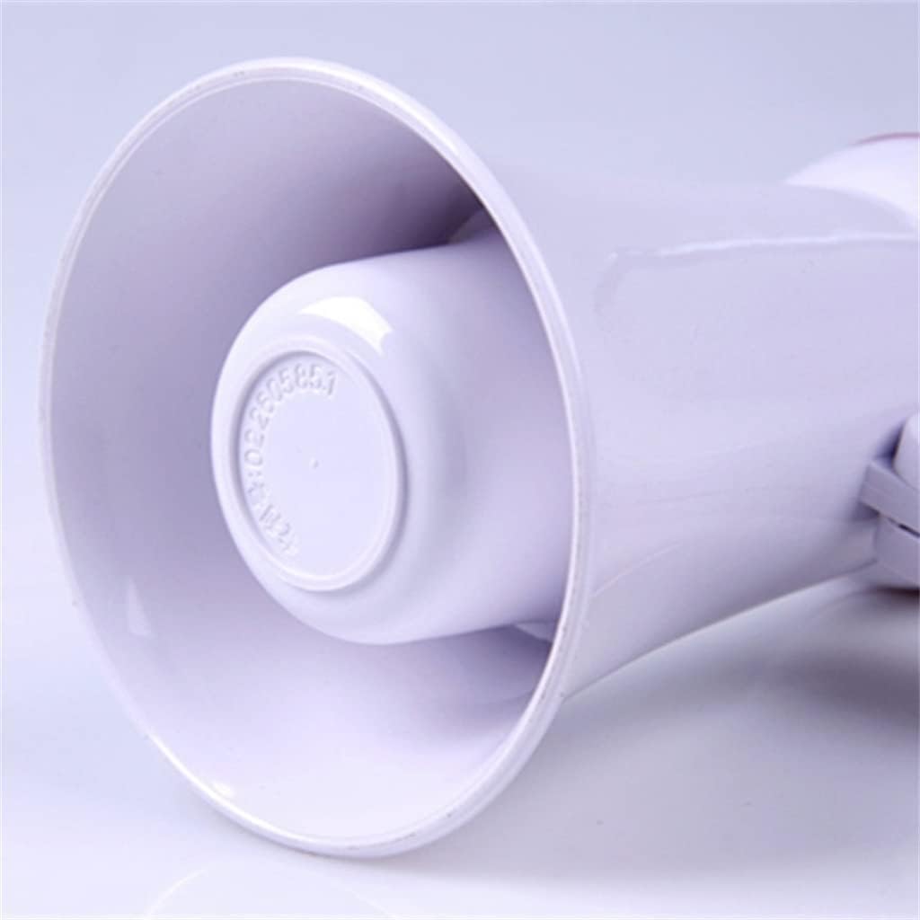 Interiores Exteriores Megáfonos portátiles con Sirena incorporada, megáfono de Mano para Exteriores, Altavoz Ligero Voz Clara y per Eventi All’Aperto
