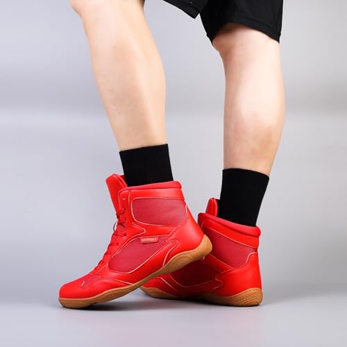 image for BKWHDAY Wrestling Shoes Men Boxing Shoes for Men Pro Wrestling Boots H