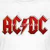 Spreadshirt AC/DC Classic Logo with Lightning Bolt Women's T-Shirt, M, White #2