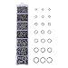 HooAMI 1450pcs Gunmetal Black Open Jump Rings 3mm 4mm 5mm 6mm 7mm 8mm 10mm Box Set for DIY Jewelry Making Findings