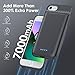 Pxwaxpy Battery Case for iPhone 6/6s/7/8/SE(2022/2020)(6.1 Inch), Upgraded Ultra-Slim 7000mAh Portable Extended Battery Pack for iPhone 8, iPhone 7, iPhone 6/6s, iPhone SE Charging Case (Black)