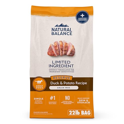 Natural Balance Limited Ingredient Adult Grain-Free Dry Dog Food Reserve Duck & Potato Recipe 22 Pound (Pack of 1)