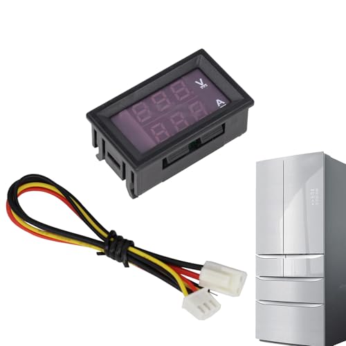 Medidor de voltaje digital de CC - 0-100 V voltios Tester de doble pantalla | Multímetro 2 en 1 preciso para principiantes y expertos | Monitoreo de voltaje compacto para baterías, circuitos y