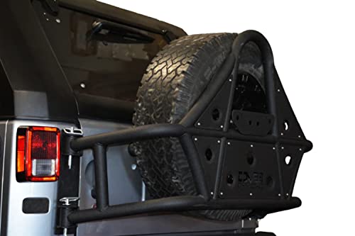 Spare Tire Carrier For 2007-2018 Jeep Wrangler Jk | Mounts To Body | Mounts Up To 42" Spare Tire | Works With Any Rear Bumper | Fits Any Bolt Pattern Wheel | Drilling Required | Dv8 Offroad #TOP2