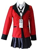 Ainiel Yumeko Jabami Cosplay Costume Girls School Uniform Full Set (Small)