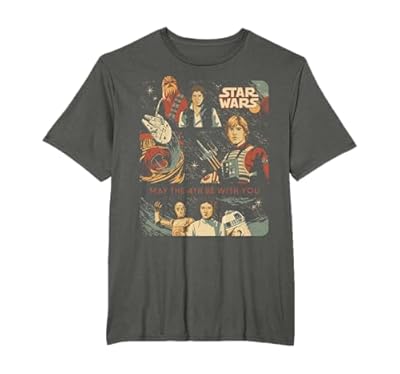 Star Wars May The 4th Be with You Classic Vintage Art Camiseta | Ya disponible en tu tienda friki favorita! En mundofriki.es!
