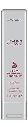 LANZA Healing ColorCare Silver Brightening Conditioner, for Silver, Gray, White, Blonde & Highlighted Hair - Boosts Shine and Brightness while