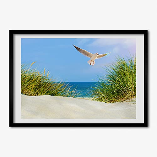 Cadre photo 70x50 cm rigide en bois moderne pour éviter les affiches gondolées