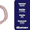 The Bead Chest Rose Pink 4mm Glass Heishi Beads - 23" Strand of Indonesian Java Spacer Beads for Crafts & Jewelry Making #3