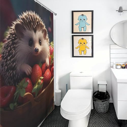 Rideau de douche hérisson en polyester tissé haute densité - 3