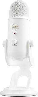 Logitech for Creators Blue Yeti USB Microphone for PC, Podcast, Gaming, Streaming, Studio, Computer Mic - Whiteout