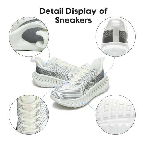 Image of GSLMOLN Walking Shoes for Men Casual Shoes Breathable Lightweight Walking Sneakers for Workouts & Gym Cushioned Flexible Mens Shoes Training Fashion Sneakers