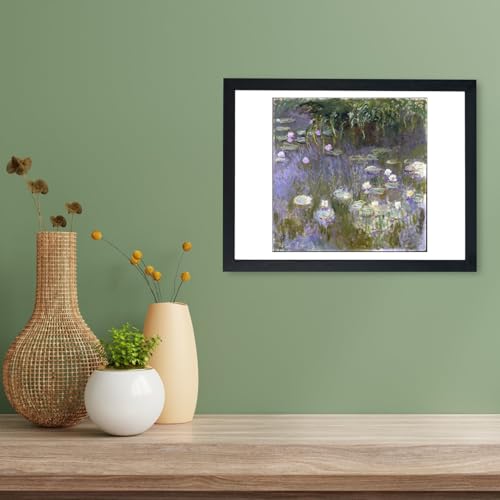 Affiche encadrée Claude Monet Nénuphars Spiffing Prints : impression d'art premium Taille M - 3