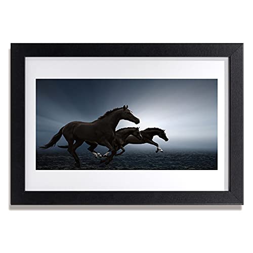 Cadre photo de chevaux Tulup 30x20 cm pour habiller un mur vide de chambre ou salon