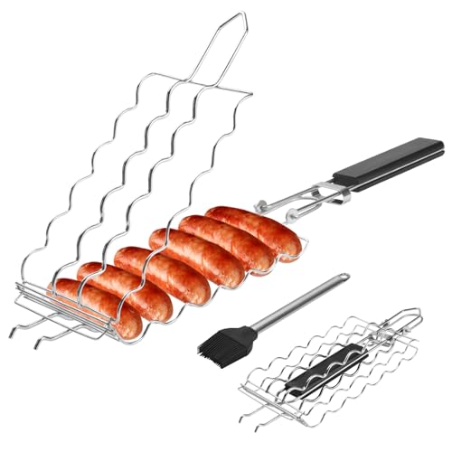 Stainless Steel Hot Dog Grill Basket