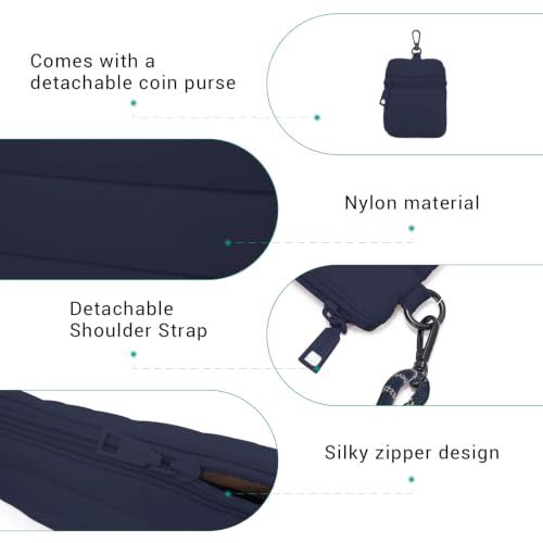 Image of ACUARIO Crossbody Bags for Women - Puffy Tote Bag Purse for Work, Travel, Shoulder Handbag with Small Wallet
