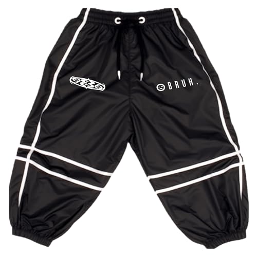 986 Productions – Super Baggy Ski & Snowboard Pants, Water-Resistant, Affordable, Stylish & Trendy (Classic, Large) Black