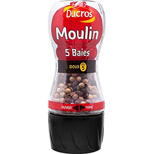 Ducros - Molinillo de 5 bahías dulces (24 g, 3)