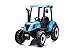 Trattore Elettrico Per Bambini New Holland - Big 12V Porte Apribili Luci LED Suoni Radiocomando - Blu