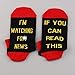 LEVLO News TV Fans Inspired Gift If You Can Read This Cotton Socks Mother's Day Graduation Teacher Christmas Gifts (2 Pairs/Set-Ankle-3)