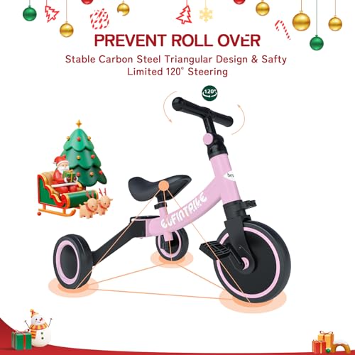 image for besrey 5 in 1 Toddler Bike for 1 Year to 4 Years Old Kids, Toddler Tri