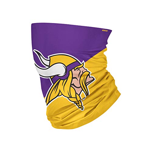 FOCO Minnesota Vikings Big Logo Gaiter Scarf - Youth