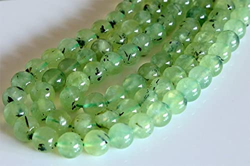 Prehnite verte en perles rondes 4mm pour kit de bijoux et loisirs créatifs DIY