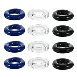 EXCEART 12Pcs Mannelijke Vertraging Ring Cockring Lul Mouw Penis Cover Ring Vertraging Ring Sex Toys Voor Mannen…