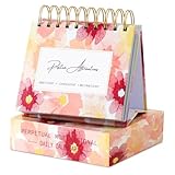 ZEEYUAN Inspirational Gifts for Women Daily Inspirational Quotes for Desk Flip Motivational Perpetual Calendar,Mothers Day Gifts for Mom Grandma Gift,Cute Office Desk Accessories Office Decor for women