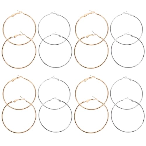 ERINGOGO 40�Z�b�g ���f�B�[�X �T�[�N���t�[�v�C�������O 5cm �傫�߃`�����L�[�n�[�t�t�[�v �_���O�� �s�A�X �q�����Ή� �p�[�e�B�[�╁�i