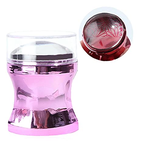 YepYes Nail Art Stamper Metallgriff Stamper mit Silikonköpfe DIY Maniküre Druckwerkzeug Nail Art Zubehör Für Personal… – Bild 6