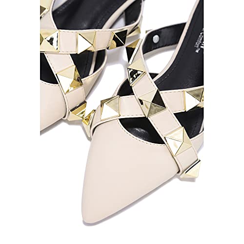 Cape Robbin Melis Flat Sandals Slides For Women, Womens Mules Slip On Shoes - Off White Size 7 #TOP1