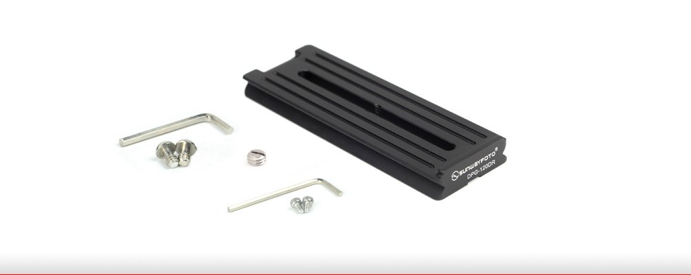Sunwayfoto DPG-120DR 120mm Universal QR Plate Compatible with Arca/RRS