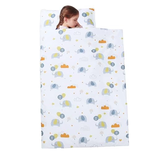 Tapis de sieste pour tout-petit avec sac de couchage couverture oreiller amovible école