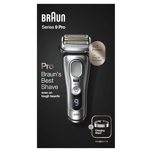 Braun Series 9 Pro Premium Rasierer Herren, Scherkopf, Elektrorasierer & Trimmer, Ladestation,...