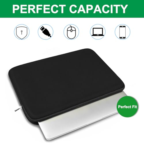 Funda para portátil 15.6 pulgadas, negra, neopreno miniatura 2