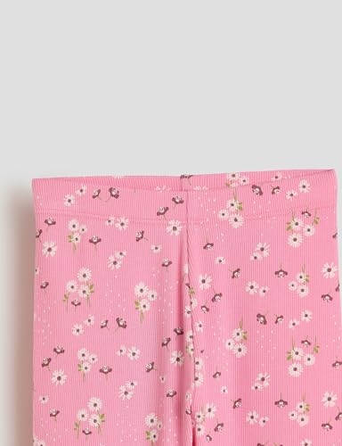 Image of Amazon Brand - Symbol Girl's Cotton Ribbed Stretchable Leggings | Ankle Length | Aged 2-14 Years