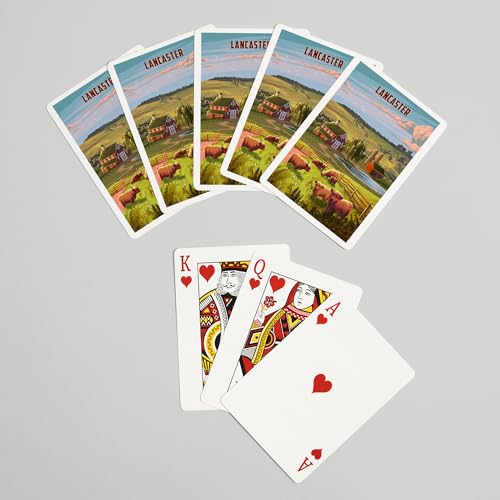 52 Cartas de Poker Lancashire Highland Cow miniatura 7