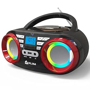 KLIM KB3R Tragbarer CD-Player Boombox