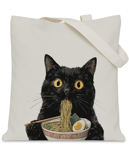 Ramen Cat Japanese Travel Tote Bag