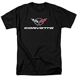 Chevy Corvette Chevrolet Vintage GM Car Logo T Shirt & Stickers (Medium)