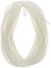Homeford Solid Deco Flex Mesh Tube for Wreaths, 8mm, 15 Yards, Iridescent White