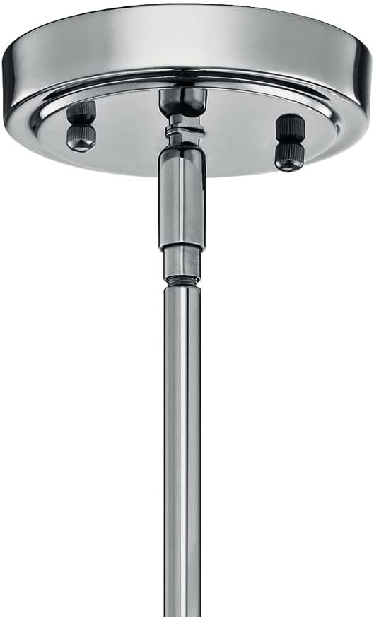 Kichler Everly 1-Light Pendant Light Fixture with Clear Seeded Glass Bell Shade in Black, Kitchen Island Hanging Light for Dining Room and Bedroom (13.75" x 19.75"), 42046BK