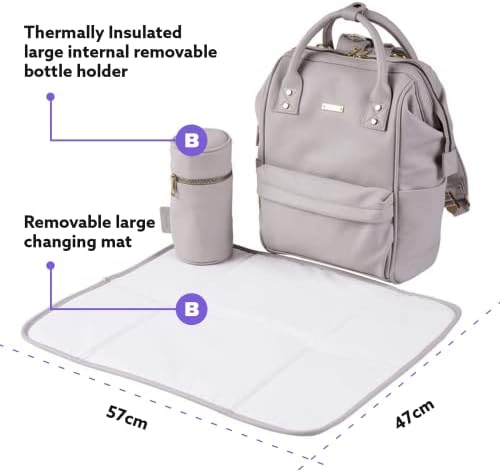 bababing mani backpack changing bag