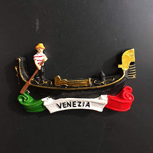Imán rectangular decorativo de resina Venezia 5x8 cm miniatura 6