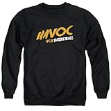 LOGOVISION VCU Havoc Basketball Unisex Adult Crewneck Sweatshirt, Black, Medium
