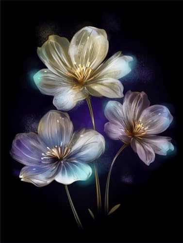 Xkogjo 5D Diamond Painting Kits, Crystal Art Kits for Adults, Cross Embroidery Rhinestone Craft Full Drill Gem DIY Colored Painting Pictures, Home Wall Decor Gifts. Blue Square Diamond, 50x60cm